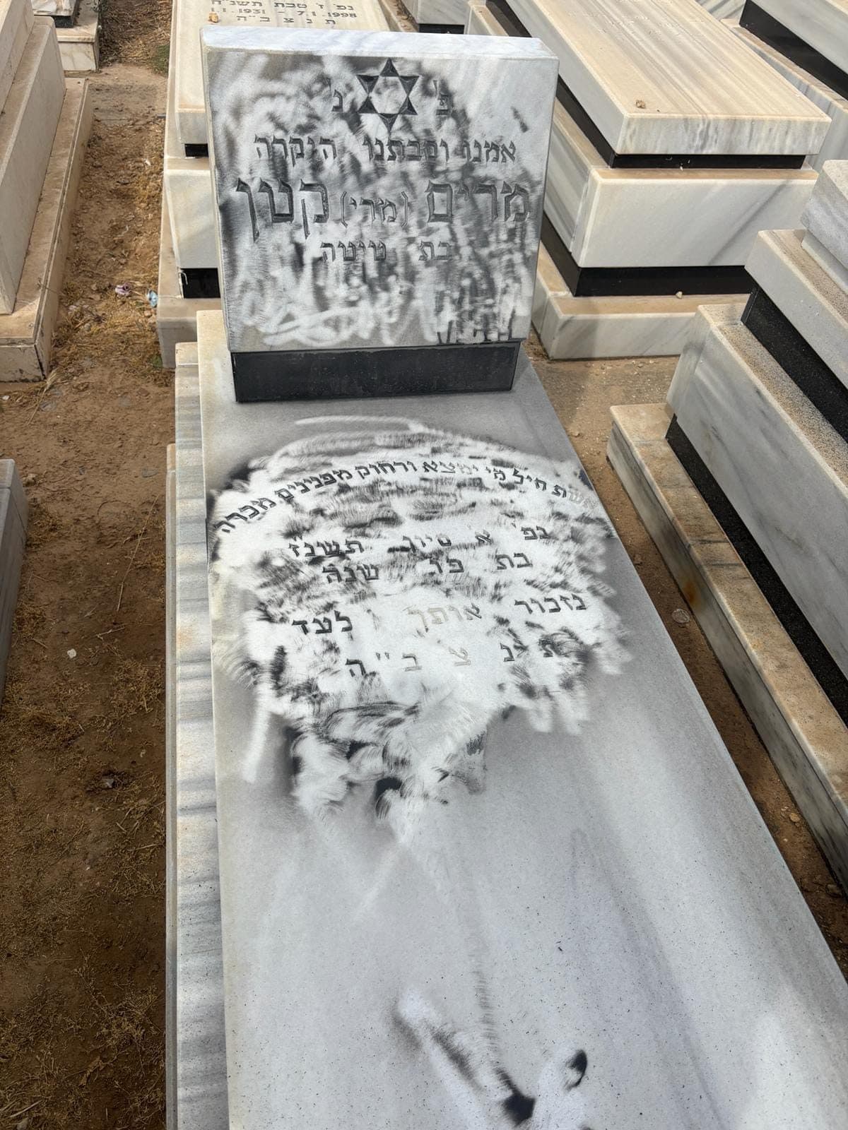 שטיפה וניקוי יסודי של מצבה מאבנית ולכלוך